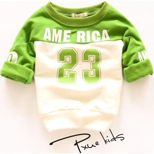 Cartoon Print Children Long Sleeve T Shirts Boys Cotton Tops Girls Tees Kids Clothes Fille Baby Costume