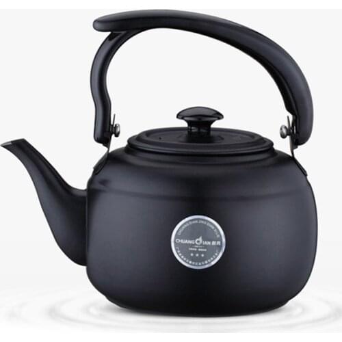 Hot 1L Black Anti-dirty Whistling Boiling Water Pot Stainless Steel Kitchen Kettle Tea Infuser Teapots