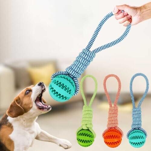 Pet toys dog knot ball training ndestructible exercise jaw exerciser chew ball used for training teeth cleaning toys chien jouet