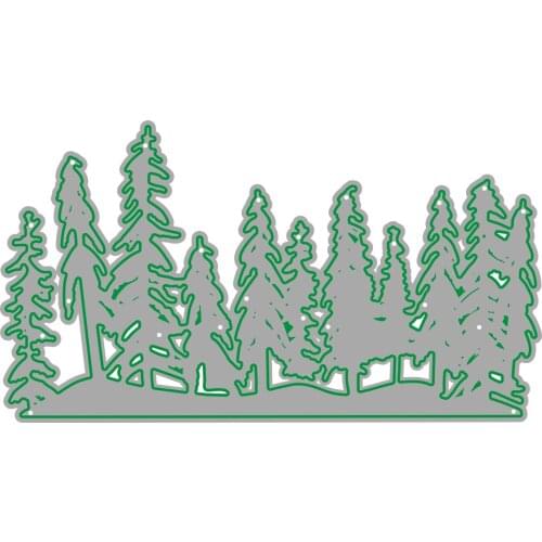 JMCRAFT Dense Deep Forest Metal Cutting Dies DIY Scrapbook Handmade Paper Craft Metal Steel Template Dies