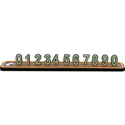 Car Temporary Parking Card Simple Car Temporary Parking Phone Number Plate Present