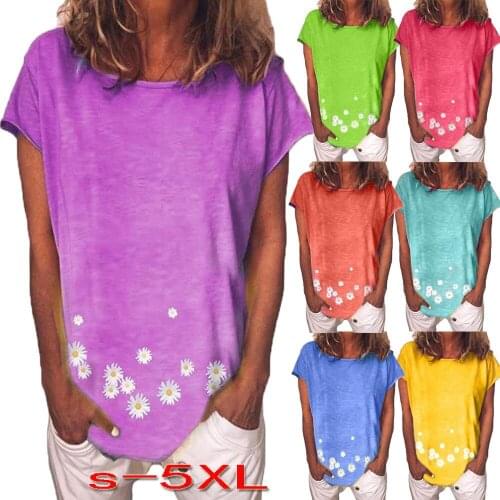 Summer Womens T-shirt Fresh and Small Zou Juyin Multicolor T-shirt Short-sleeved Top Casual and Comfortable Large Size T-shirt