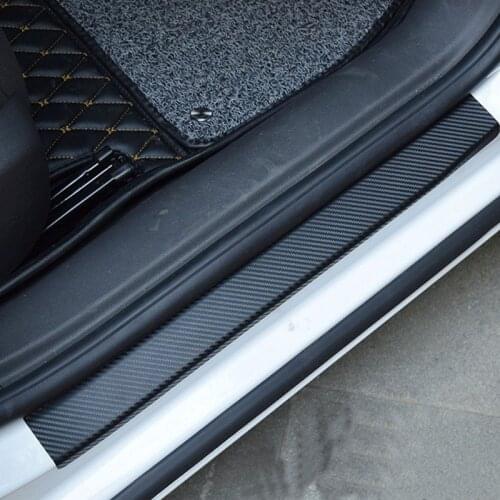 4 pieces of car door sill protection door sill wear plate stickers for lada granta kalina vesta priora largus 2110 niva 2107