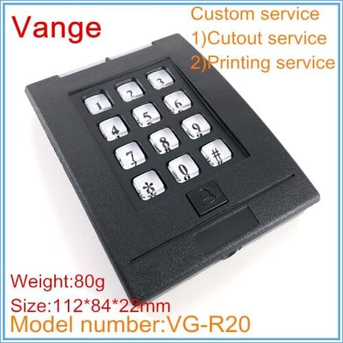 1pcs/lot wall mount black junction box housing 112*84*22mm ABS plastic case enclosure for access control