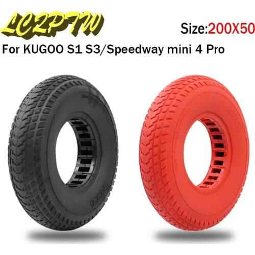 8 Inch 200x50 Solid Tubeless Tire Electric Scooter for KUGOO S1 S3 For Speedway mini 4 Pro tubeless wheel Tire Accessrices