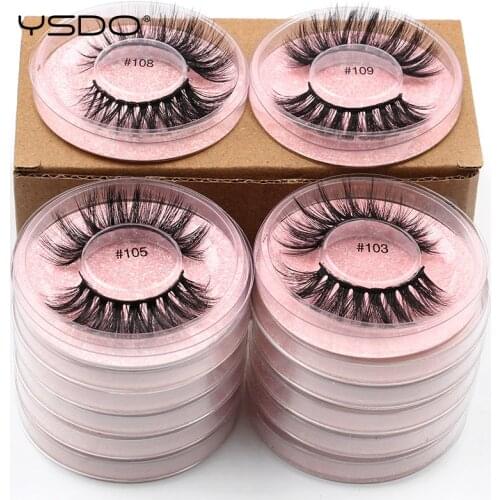 Wholesale Eyelashes 4/10/20/50/100PCS 3D Mink Maquiagem Lashes Set Natural False Eyelashes Makeup Thick Lashes Faux Clis In Bulk