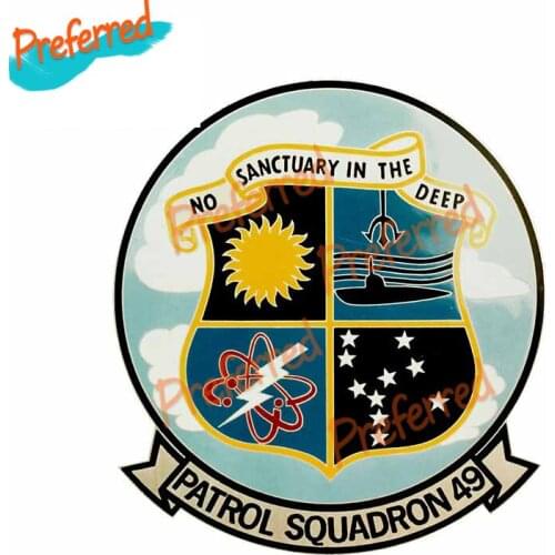 Personality Cool Car Stickers for Patrol Squadron Military Insignia Car Styling Decals Bumper Trunk Car Decor