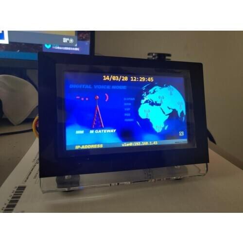 By BI7JTA Duplex MMDVM UHF VHF UV Hotspot For P25 DMR YSF DSTAR NXDN + Raspberry Pi 3B + Acrylic Case + 3.2/4.3 inch Nextion LCD