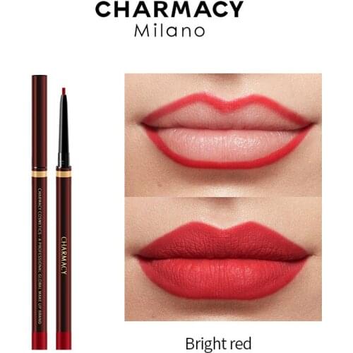 CHARMACY 3 Color Matte Velvet Lipstick Pencil Waterproof Long Lasting Easy To Wear Lip Liner Cosmetics Sexy Women Makeup Tools