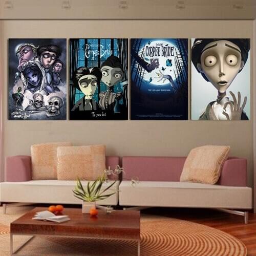 Corpse Bride Posters and Prints Wall art Decorative Picture Canvas Painting For Living Room Home