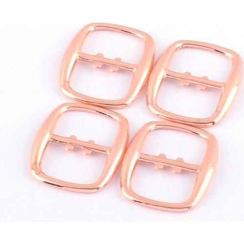 Rose Gold Adjuster buckle Center Bar Buckle Slide Buckle suspender adjustable slide buckle slide adjusters Movable Center Bar