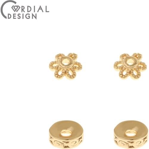 Cordial Design 100Pcs Jewelry Accessories/Hand Made/Copper Beads/Genuine Gold Plating/DIY Making/Jewelry Findings & Components