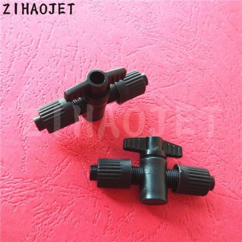 Large format printer Ciss ink system manual valve 2 ways Flora Mutoh Mimaki Infinity bulk ink system tube switch valves 2mm 4mm