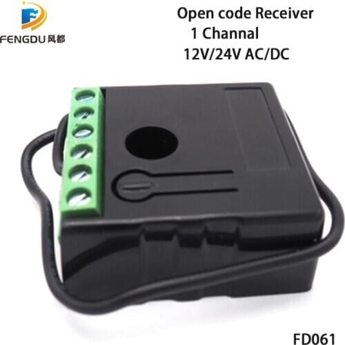 Super small size remote control switch 433mhz 12/24v for all rolling remotes