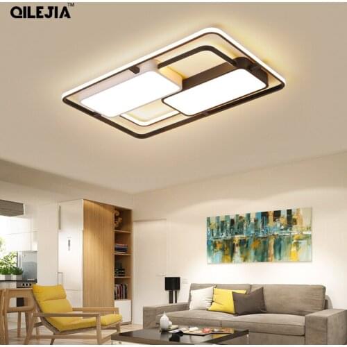 Modern Led ceiling lights Rectangle / square/ Round for living room bedroom kitchen lighting lampada black led ceiling lamp