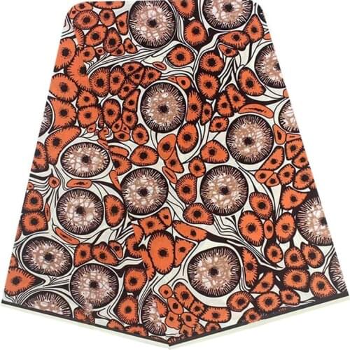 Nigerian Style Wax Dye Printed Fabric 100%Cotton High Quality African Ankara Clothes/Dress Material For Sewing 6 Yards S-P 4-07