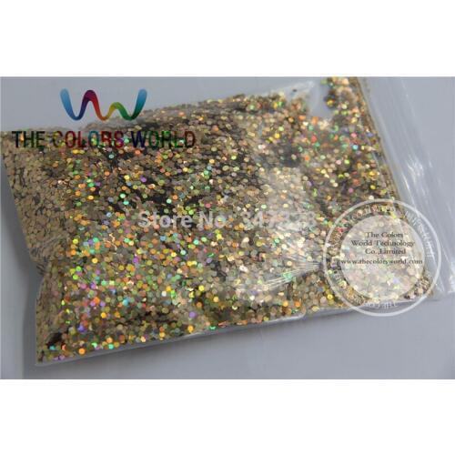 1.5MM Laser Red Gold Color Glitter Powder,holographic Color Glitter for nail art or Other Decoration