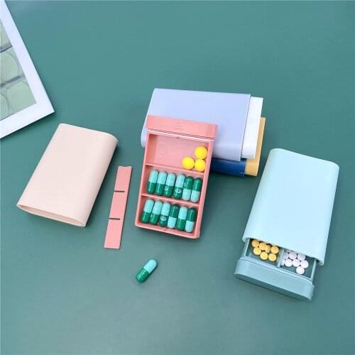 1PCS Fashion Portable Nordic Style Pill Box Tablet Pillbox Dispenser Medicine Boxes Dispensing Medical Kit Organizer