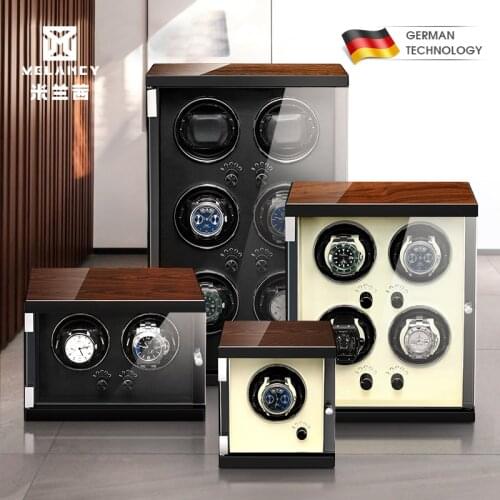2021 Watch Winder Box Storage Black 1/2/4 Automatic Mechanical Watches Display Holder Wooden White Collector Accessories Case