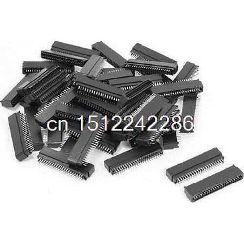 50 Pcs 2.54mm Pitch 2x22 Pin Dual Row Straight IDC Pin Headers 44 Pins