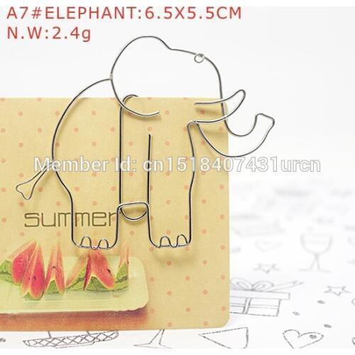 A7 ELEPHANT PAPER/NOTE CLIP PRACTICAL/NOVELTY/CREATIVE STAINLESS HAND-MADE ART CRAFTS WEDDING&BIRTHDAY&HOME&OFFICE&GIFT&PRESENT
