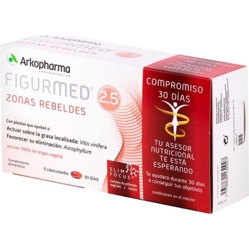 ARKOPHARMA- FIGURMED 2.5 ZONAS REBELDES 60 CAPSULAS