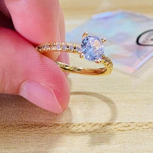 AUOYS Rings With Cubic Zirkonia For Women