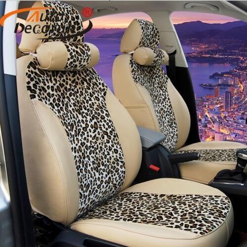 AutoDecorun PU leather seat covers for Hyundai Coupe accessoires seat cover set 2006 Custom covers for car seat cushion supports