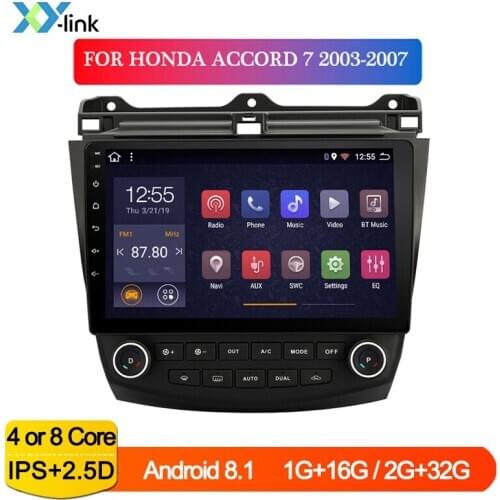 Android 8.1 car multimedia DVD player gps navigation system For Honda ACCORD 7 2003-2007 radio audio stereo accessoreis no 2 din