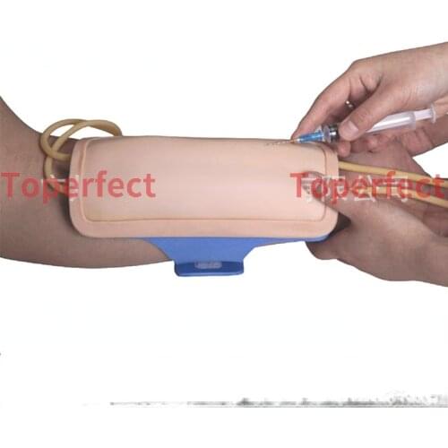 Free shipping Forearm vein Venous puncture wearable hand model Arm injection Nurse taking blood Training practice Mold