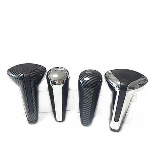 Chrome Matte Gear Head Shift Knob AT Automatic Handball Case For Citroen C2C4 Triumph Sega Peugeot 206 207 307 408 Accessories