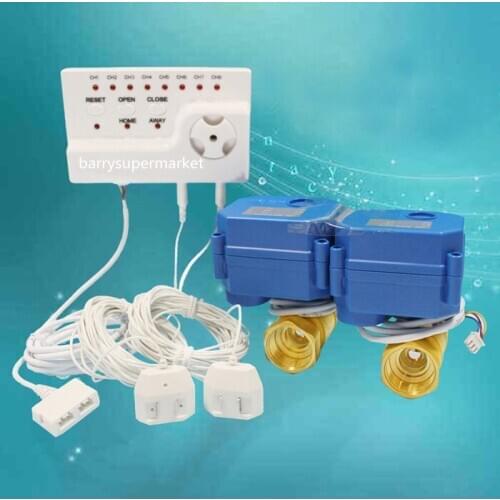 Water Leakage Detetor Sensor Alarms Monitor Flowmeter Indicator Water Saver Prevent Water Loss HIDAKA WLD-806 DN25 single valve