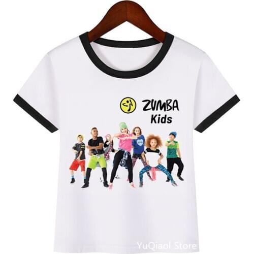 Kids zunba tshirt fashion hip hop dance tops tees children fitness clothes club Advertising shirt boys girl t-shirt t shirts