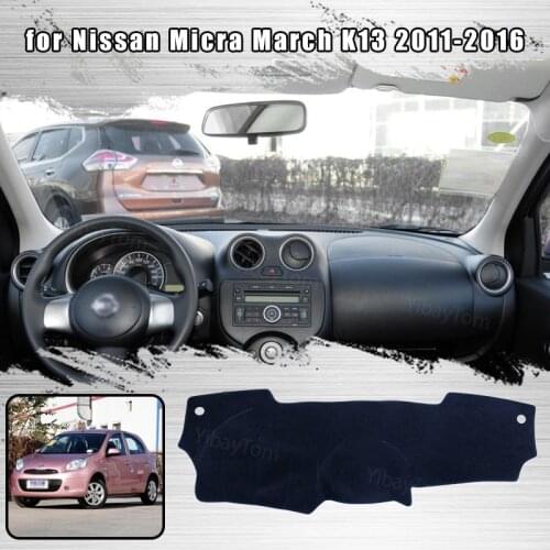 For Nissan Micra March K13 2011-2016 Anti-Slip Dashboard Cover Protective Pad Car Accessories Sunshade Carpet