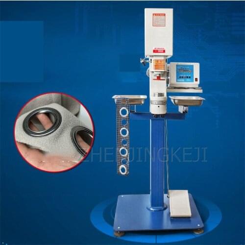 220V Electric Deduction Machine Energy Efficient Curtain Cloth Tent For Punching And Looping Commercial Heavy Button Machine