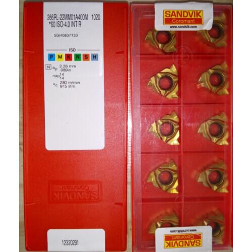 10PCS CARBIDE INSERT 266RL-22MM01A400M 1020