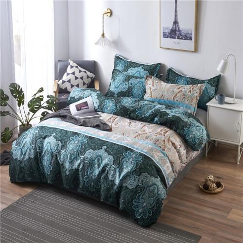2020 Fashion 2/3pcs Flowers Printing Bedding Set Duvet Cover Sets 1Quilt Cover + 1/2 Pillowcases US EU Size
