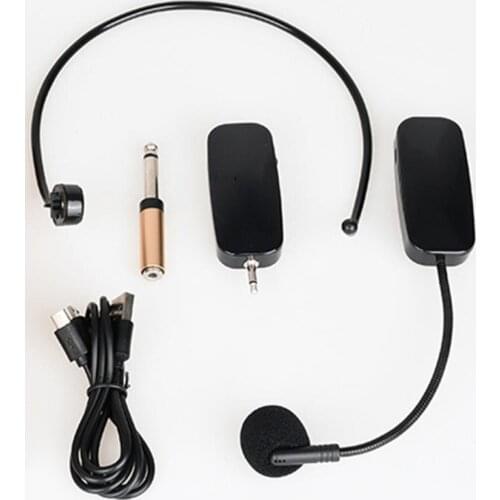 Mini Portable Headset 2.4G Earphone Wireless Microphone Power Amplifier For Tourist Guide Meeting Teaching Portable Receiver