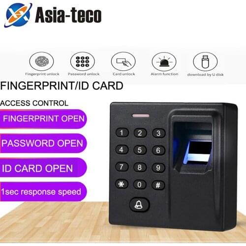 Mini Biometric Fingerprint Access Control Standalone Door Controller Keypad Finger and RFID Card Door Entry Lock