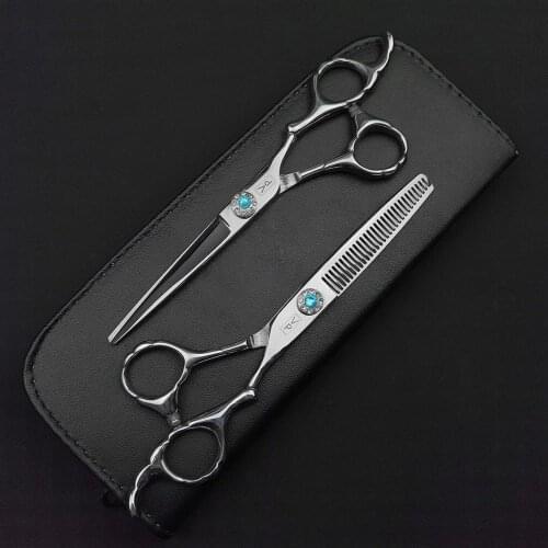 6'' Hair Scissors 440C Japan Steel Professional Hairdressing Scissors Thinning Barber Scissors Salon Hair Cut Shears Set
