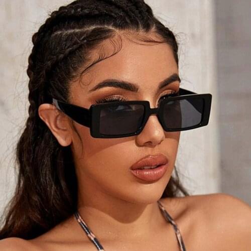 Vintage Square Sunglasses Women Fashion Brand Designer Sun Glasses Female Retro Black Small Frame Rectangle Oculos De Sol