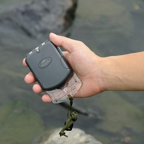 Outdoor Camping Compass Geologic Fluorescent Portable Digital Compass Outdoor Climbing Hiking Camping Tools