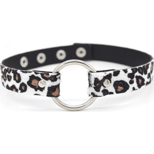 Horse hair leather circle necklace necklace womens collar 2018 chocker collar fashion jewelry necklace female models