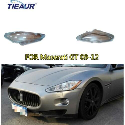 For Maserati GT Headlight Lens Cover 2009-2012 Front Clear Lamp shade Cover Shell Replacement
