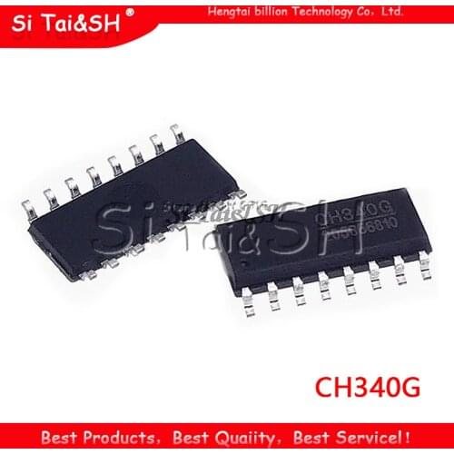 5PCS CH340G SOP16 340G SOP-16 CH340 SOP Original IC R3 Board Free USB Cable Serial Chip