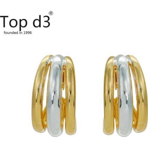 Top d3 Viennois 2020 New Earrings for Women Fashion Jewelry Gold colour Rhinestones Earrings Gift for Party Best Friend