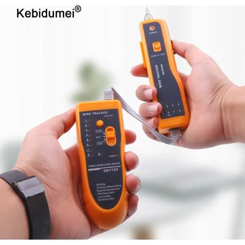 Cat5 Cat6 RJ45 LAN Network Cable Tester Line Finder RJ11 Telephone Wire Tracker Tracer UTP STP Diagnose Tone Network Tool Kit