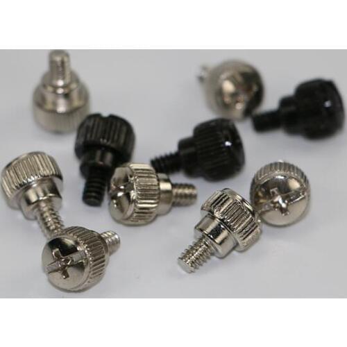 10Pcs 6#-32*5 Computer Screws PC Case Cooling Round Toolless Adjustment Thumb Screws
