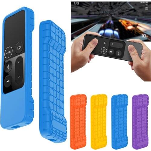 High Quality Silicone Case for Apple TV 4th Siri Remote Non-slip dustp-roof washable soft Silicone Protective Case Cover Shell