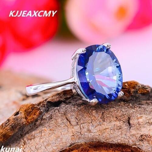 KJJEAXCMY Fine jewelry, Multicolored Jewelry Girls STERLING SILVER RING 925 silver inlay Tanzania color Topaz Ring